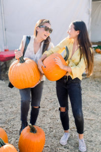 photo for blog post Why Influencer Marketing Is Going to Grow Even More After 2018 2 women laughing at pumpkin patch