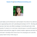 screenshot of Article by Susana Yee about Influencer Marketing
