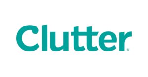 Clutter logo in teal