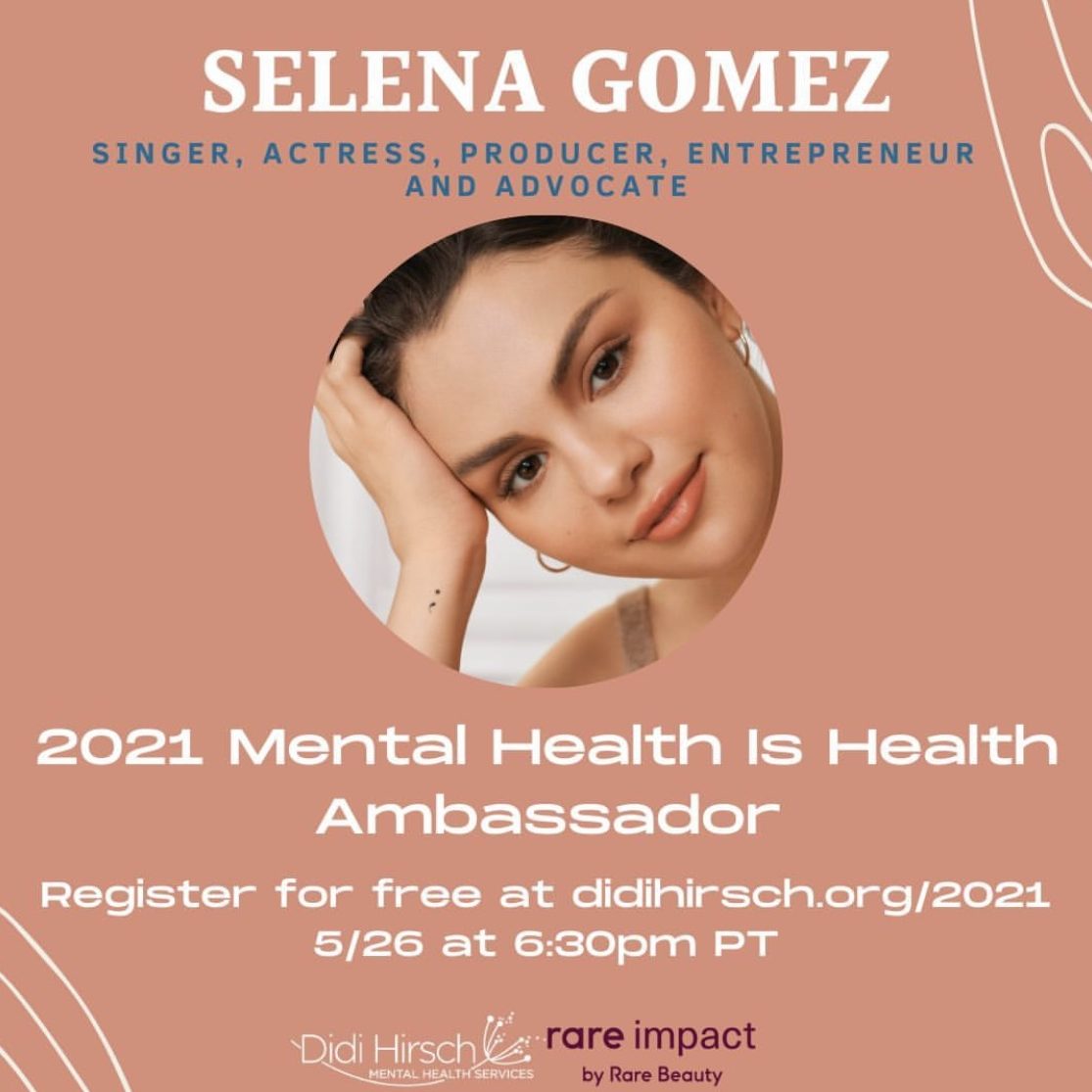 Selena Gomez Mental Health is Health ambassador