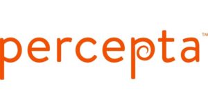 Percepta logo Percepta logo in orange with white background
